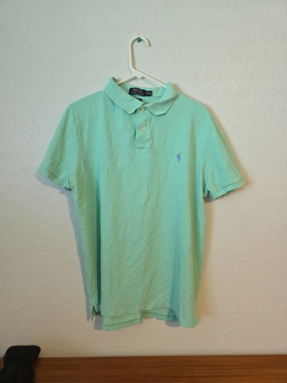 Ralph Lauren Men's Mint Green Polo Shirt with Embroidered Pony
